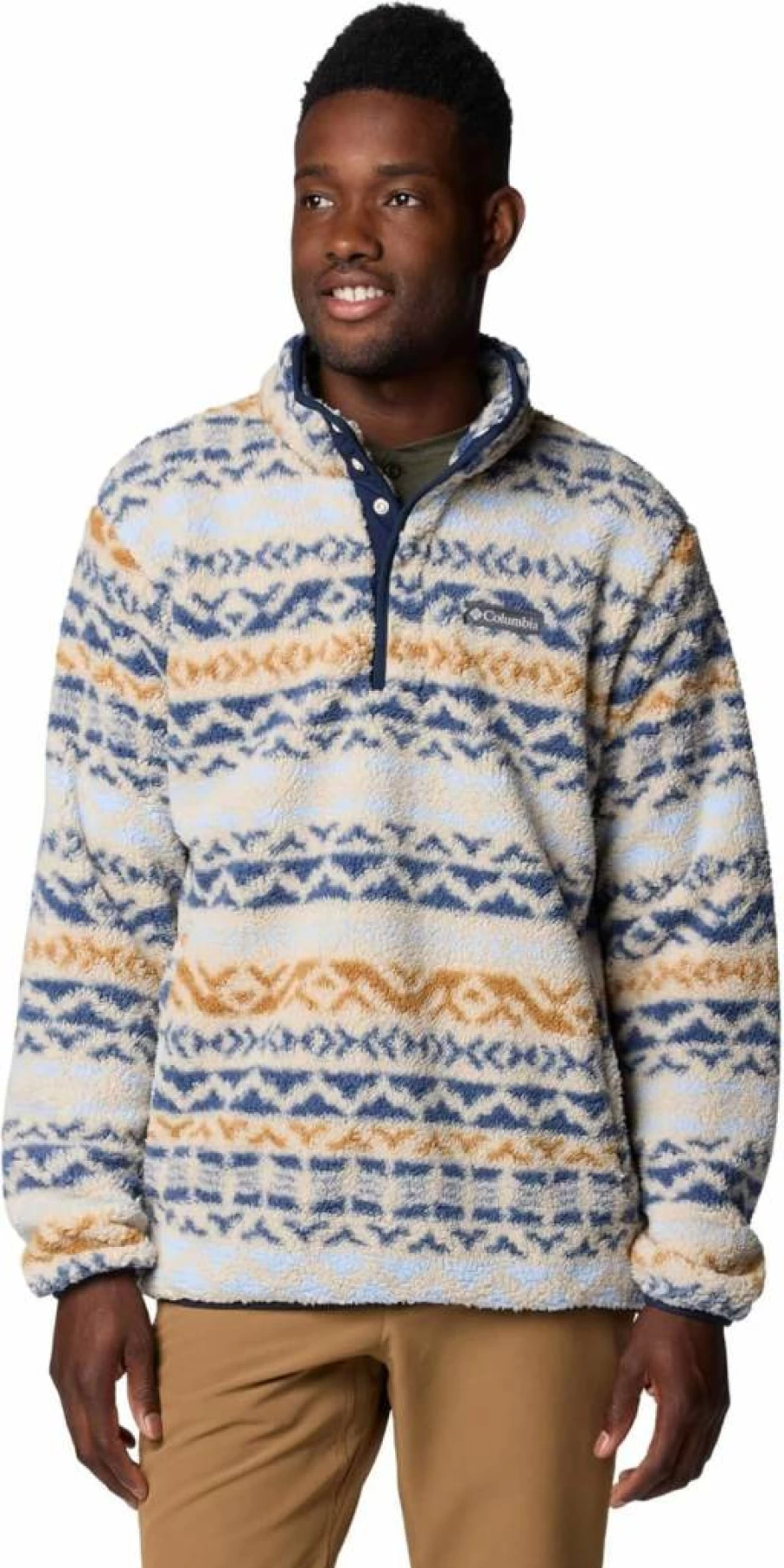Columbia Men's Rugged Ridge Half-Zip Fleece Jacket - Lightweight Outdoor Pullover for Hiking & Camping