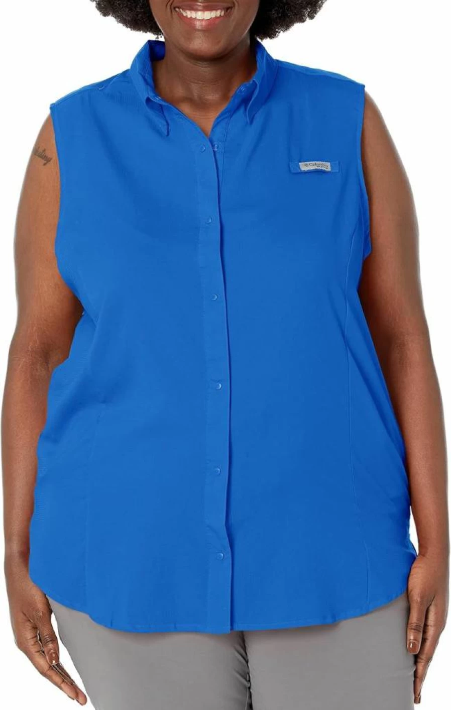 Columbia Women's PFG Tamiami Sleeveless Shirt - UPF Sun Protection Fishing & Outdoor Activewear