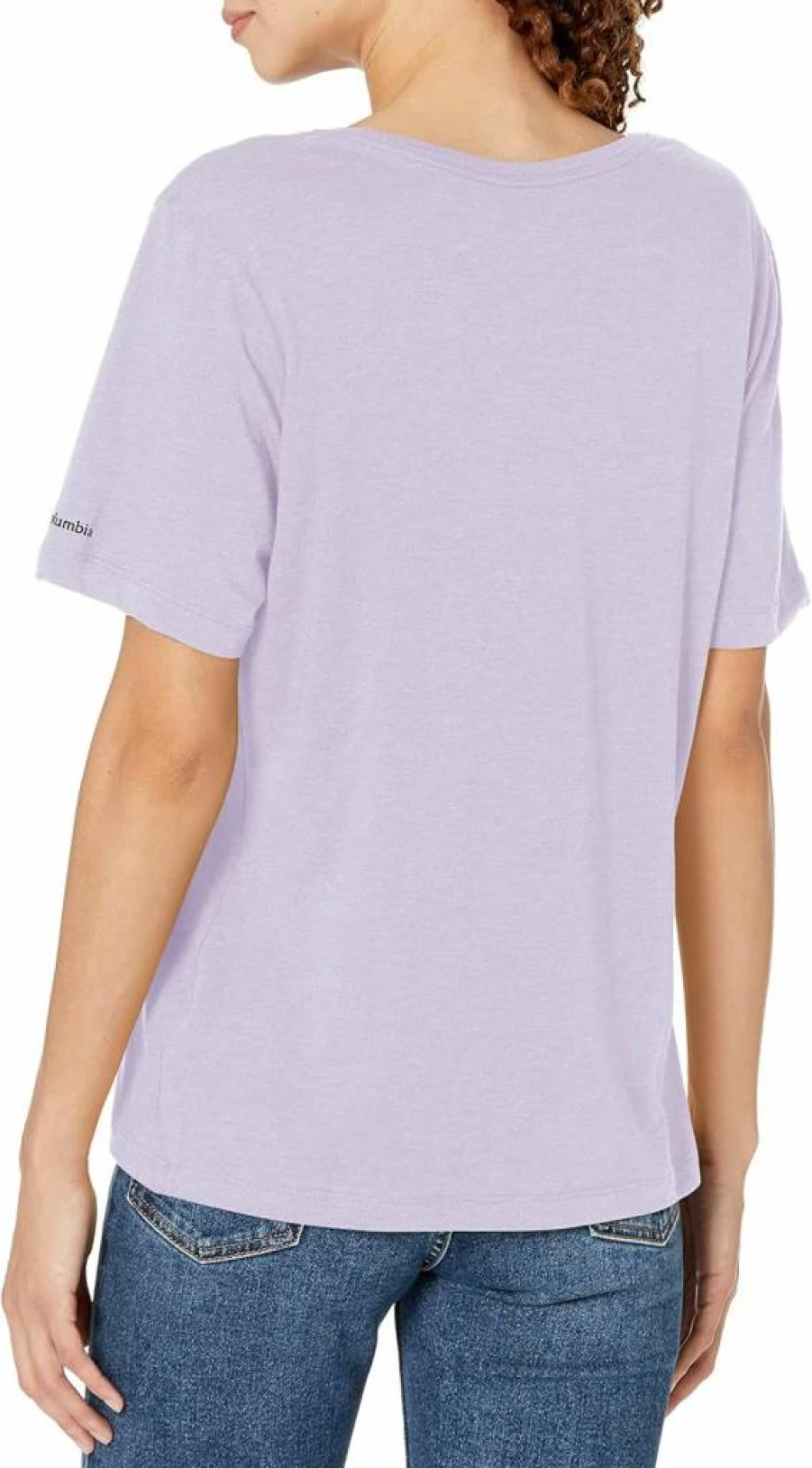 Columbia Women's Bluebird Day Relaxed Fit V-Neck T-Shirt - Comfortable Casual Tee for Outdoor & Everyday Wear