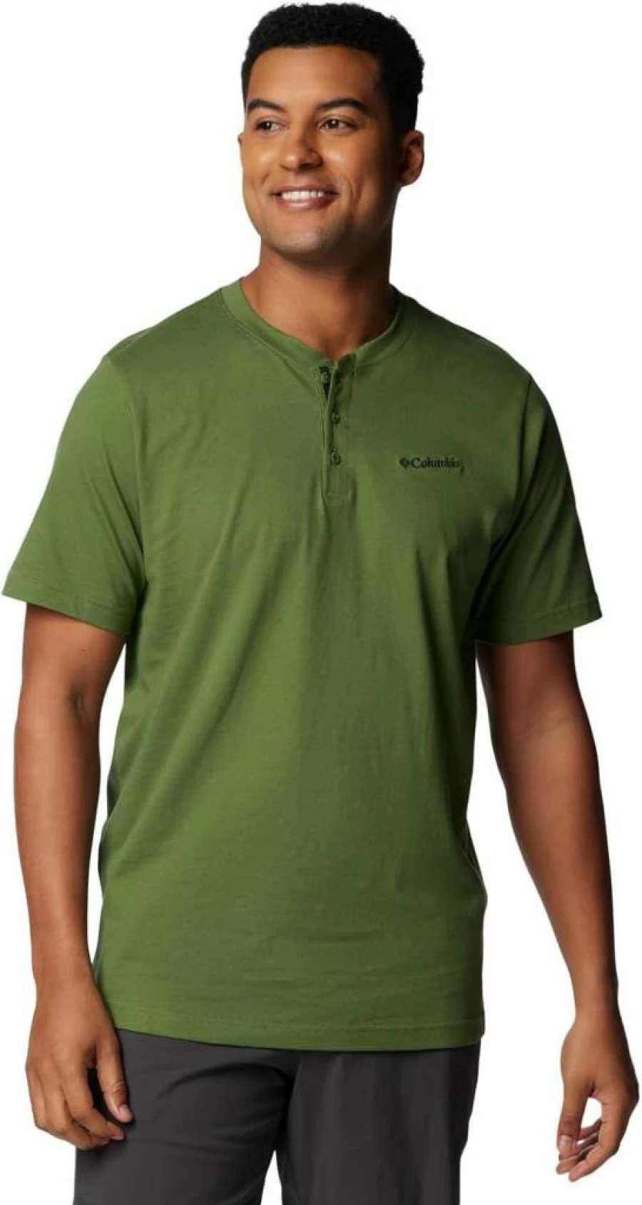 Columbia Men's Landroamer II Short Sleeve Henley Shirt - Moisture-Wicking & Breathable Outdoor Top