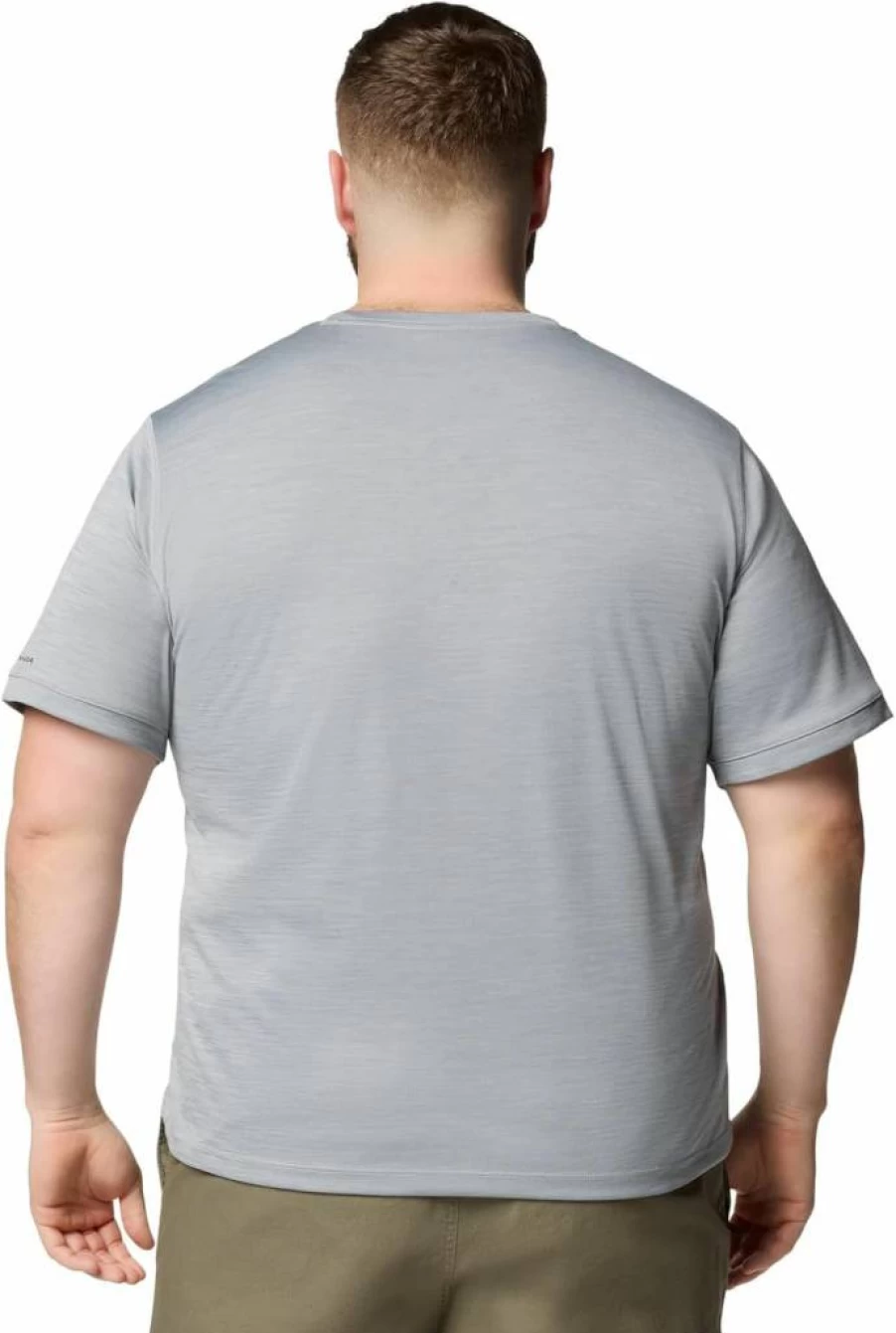 Columbia Men's Sage Peak Short Sleeve Crew Neck Knit T-Shirt - Lightweight Hiking & Outdoor Activewear Top