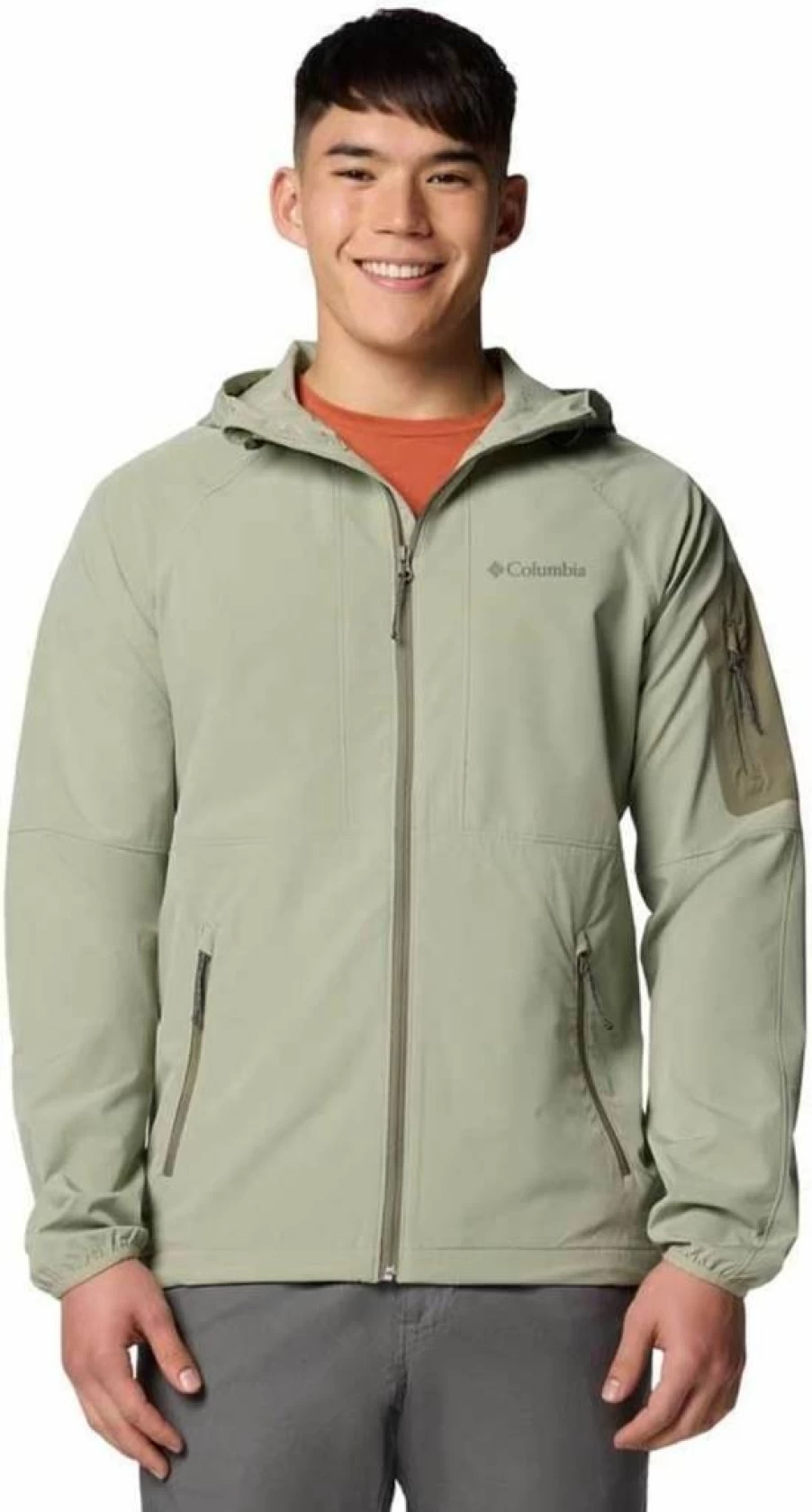 Columbia Men's Tall Heights II Water-Resistant Softshell Hooded Jacket for Outdoor Activities