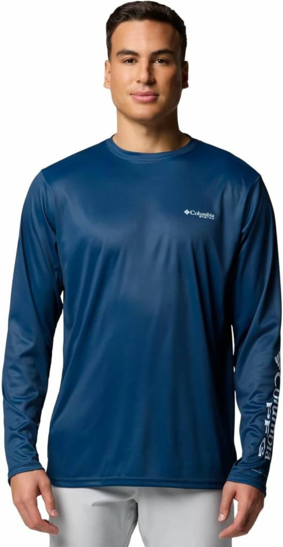 Columbia Men's PFG Terminal Tackle Long Sleeve Fishing Shirt – Sun Protection & Quick-Dry Performance Wear