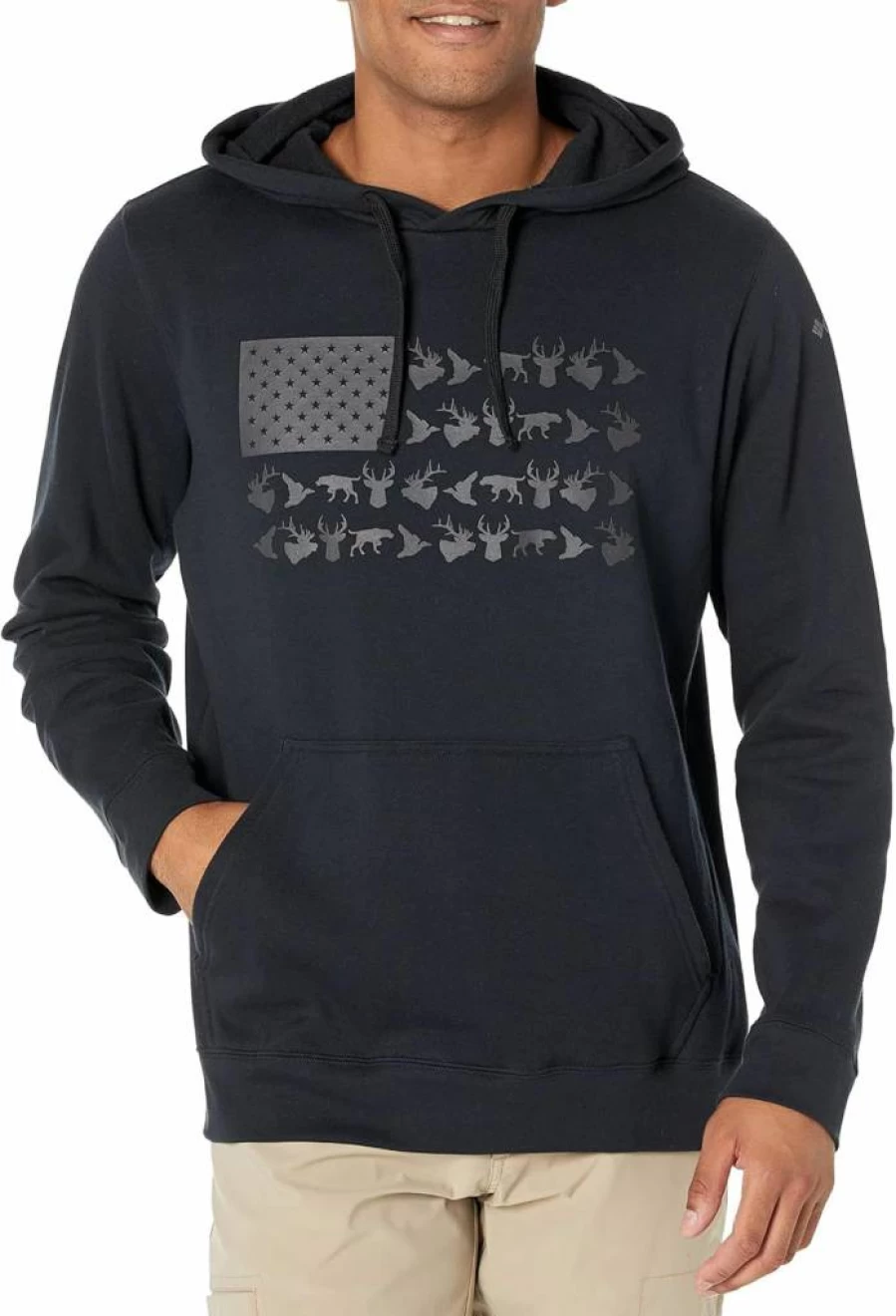 Columbia Men's PHG Game Flag II Hoodie - Lightweight Fleece Pullover for Outdoor Activities