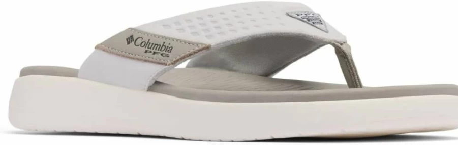 Columbia Men's PFG BoatSide Flip Leather Sandal - Water-Resistant Outdoor Sport Sandals for Fishing & Boating
